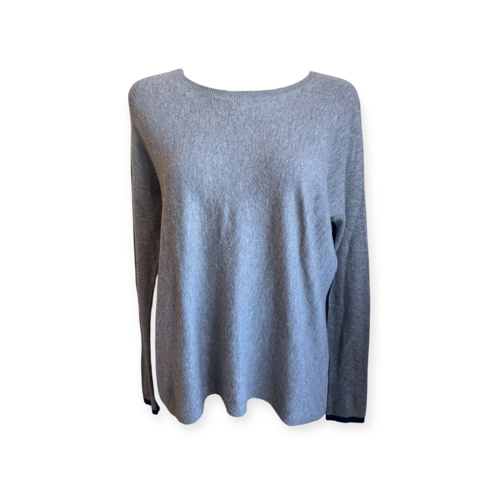 Vince Cashmere Wool Blend gray black Minimalist XS